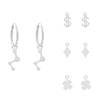 Oorbellen set met bedeltjes