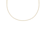 Opal tennis ketting goudkleurig