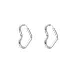 Open heart oorringen