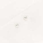 Stud oorbellen open hearts