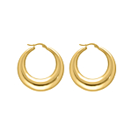 Chunky statement hoops goud kleurig