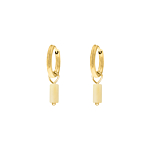 Earrings nude stone goldplated
