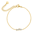 Bracelet glam stones goldplated