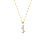 Necklace glam stones goldplated