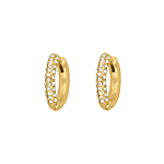 Sparkle hoops goldplated