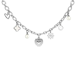 Bestselling charm necklace zilverkleurig