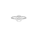 Ring met open ster 