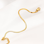 Goudkleurige mini snake armband