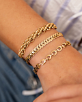 Armbanden mix in de kleur goud