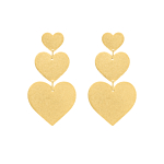Gouden hartjes oorbellen
