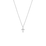 Zilveren ketting met kruisje