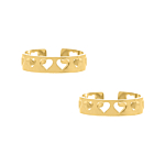 Vriendschapsringen hartjes goldplated