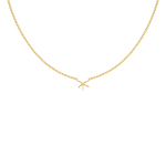 Zeester ketting goudkleurig