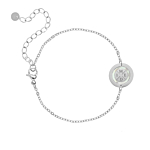 Armband 4 initials parelmoer