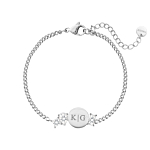 Initial armband high-end stones