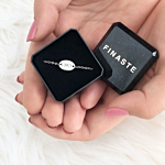 Zilveren Ovalen armband in een sieradendoosje om cadeau te geven