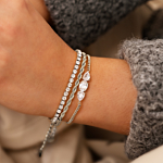 Zilveren armbanden met tennis armband