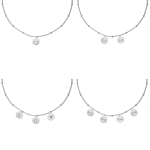 Gepersonaliseerde ketting 2 muntjes