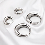 Zilveren creolen in twee soorten