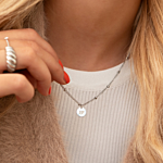 Zilveren ketting met gravering