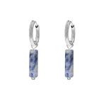 Oorringetjes blue spot jasper beads