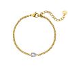 Armband sparkle drop goldplated