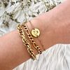 Schakelarmbanden armparty goud