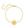 Initialen armband 3 letters goud kleurig