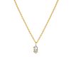 Ketting sparkle marquise goldplated