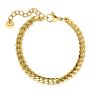 Armband platte chain goud kleurig