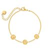 Bracelet triple compass goldplated