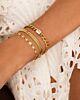 Chain bracelet crystal stone goldplated