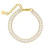 Big tennis bracelet goudkleurig