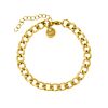 Gouden grove armband met chains