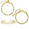 Chain Armbanden Set Kleur Goud