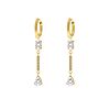 Exclusive crystal drops earrings goldplated