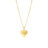 Gouden graveerbare ketting met hart