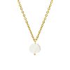 Shell necklace white goldplated