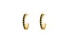 Black hoops goldplated