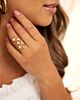 Influencer ring glam goudkleurig