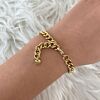 Gouden chain armband met vachtje