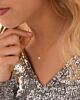 Ketting sparkle square goldplated