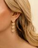 Statement star earrings goldplated