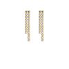 Double tennis earrings goldplated