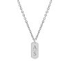 Graveerbare Bar Ketting 2 Letters 