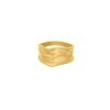 Grove ring statement goud kleurig