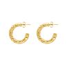 Hammered hoops goudkleurig