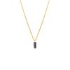 Ketting grey stone goudkleurig