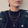 Gouden minimalistische ketting met schakeltjes