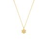 Necklace daisy flower goldplated